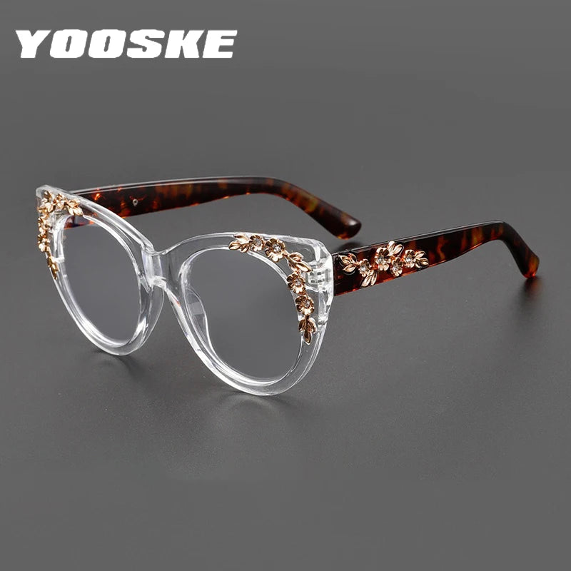 YOOSKE Cat Eye Vision Glasses - Anti Blue Light HD Lens Eyewear