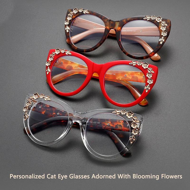 YOOSKE Cat Eye Vision Glasses - Anti Blue Light HD Lens Eyewear