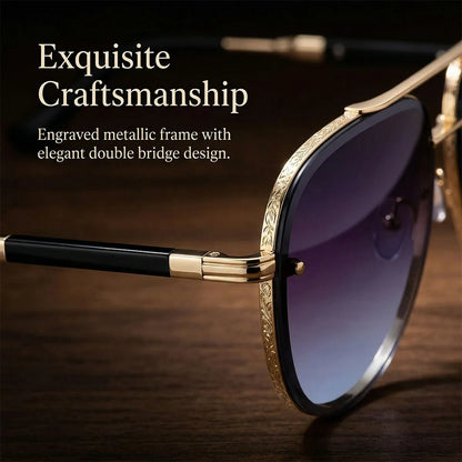 Oval Vintage UV400 Sunglasses - Unisex Metal Frame, 5 Lens Colors