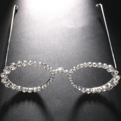 Round Rhinestone Fashion Specs - Decorative Eyewear Frames
