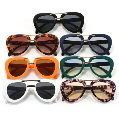 Fashion Classic Pilot Sunglasses Women For Men 2025 Vintage Sun Glasses Punk Popular Big Frame Outdoor Travel Eyeglasses UV400