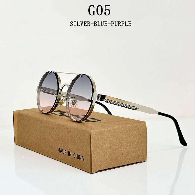 Oval Steampunk Sunglasses