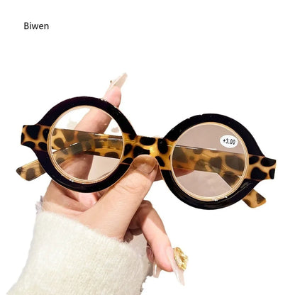Round Mirror Lens Specs - Blue Light Blocking Magnifiers
