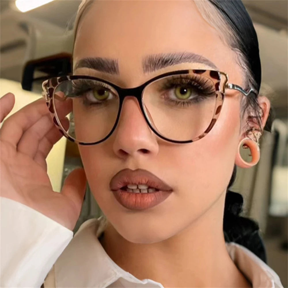 YINSQER Cat Eye Flat Top Glasses Blue Light Blocking TR90 Popular Frame Women's New Hot Sale Of The Season Fashionable
