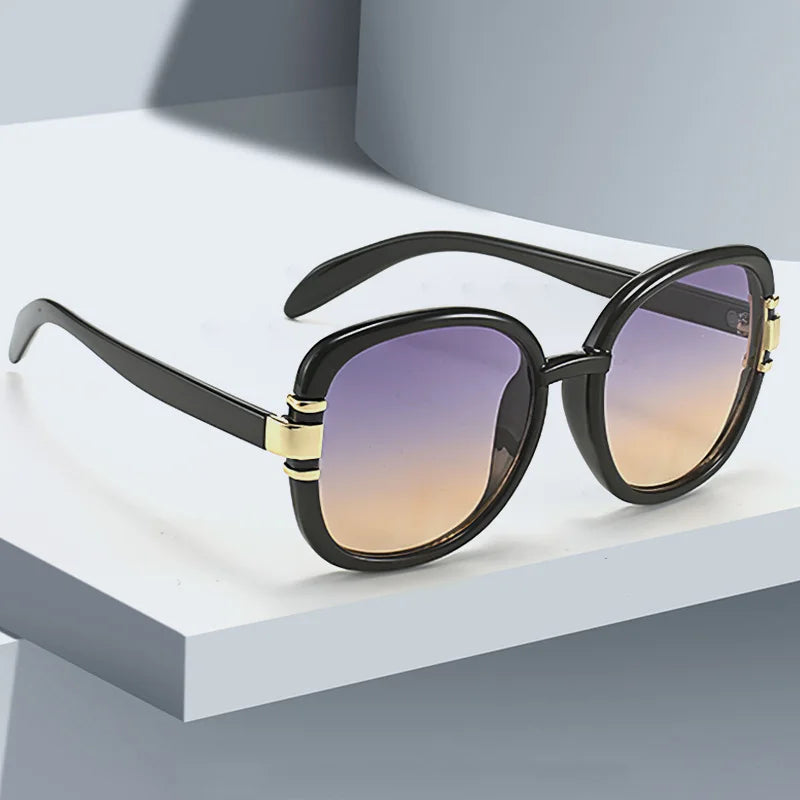 Women's Gradient Sunglasses – Transparent Plastic Frame UV400 | Multiple Colors