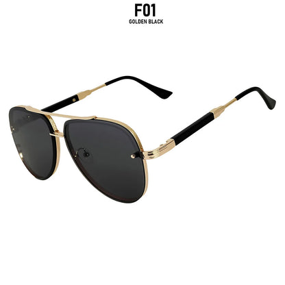 Oval Vintage UV400 Sunglasses - Unisex Metal Frame, 5 Lens Colors