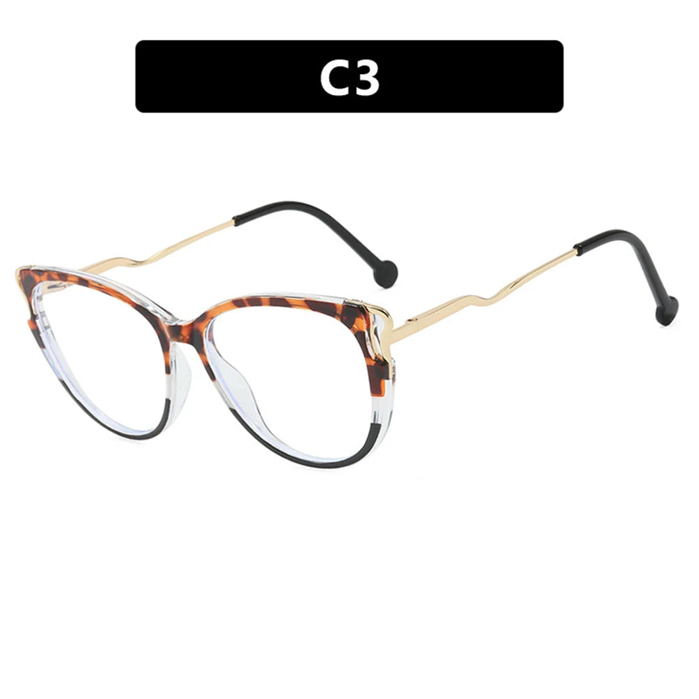 YINSQER Cat Eye Flat Top Glasses Blue Light Blocking TR90 Popular Frame Women's New Hot Sale Of The Season Fashionable