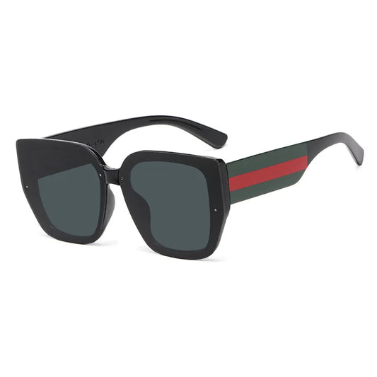 Polygonal Mix Color Concave Shape Sunglasses