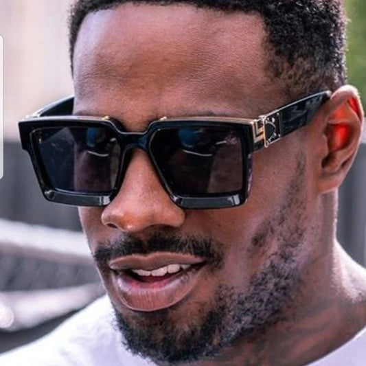 Men Retro Square Vintage Oculos De Sol