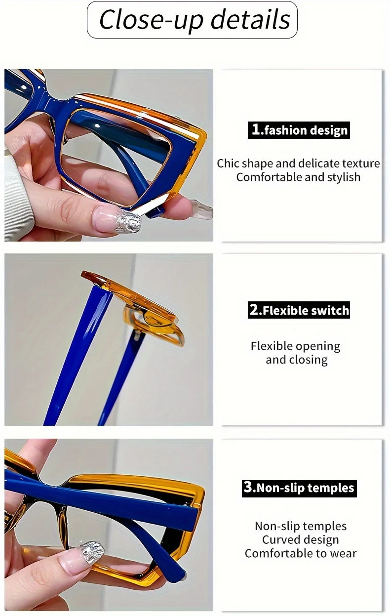 Vintage Cat Eye Oversized Specs - Vision Magnifiers 1.0-4.0