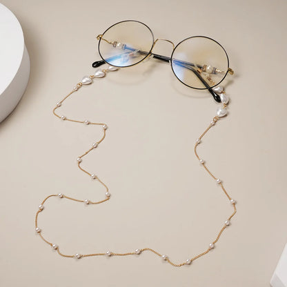 Pearl Mask Love Heart Glasses Chain