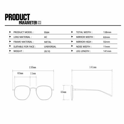 2025 Women Sunglasses Aviation Sung Glasses Retro Female Pilot Driving Travel Outdoor Ins Eyewears Oculos De Sol UV400