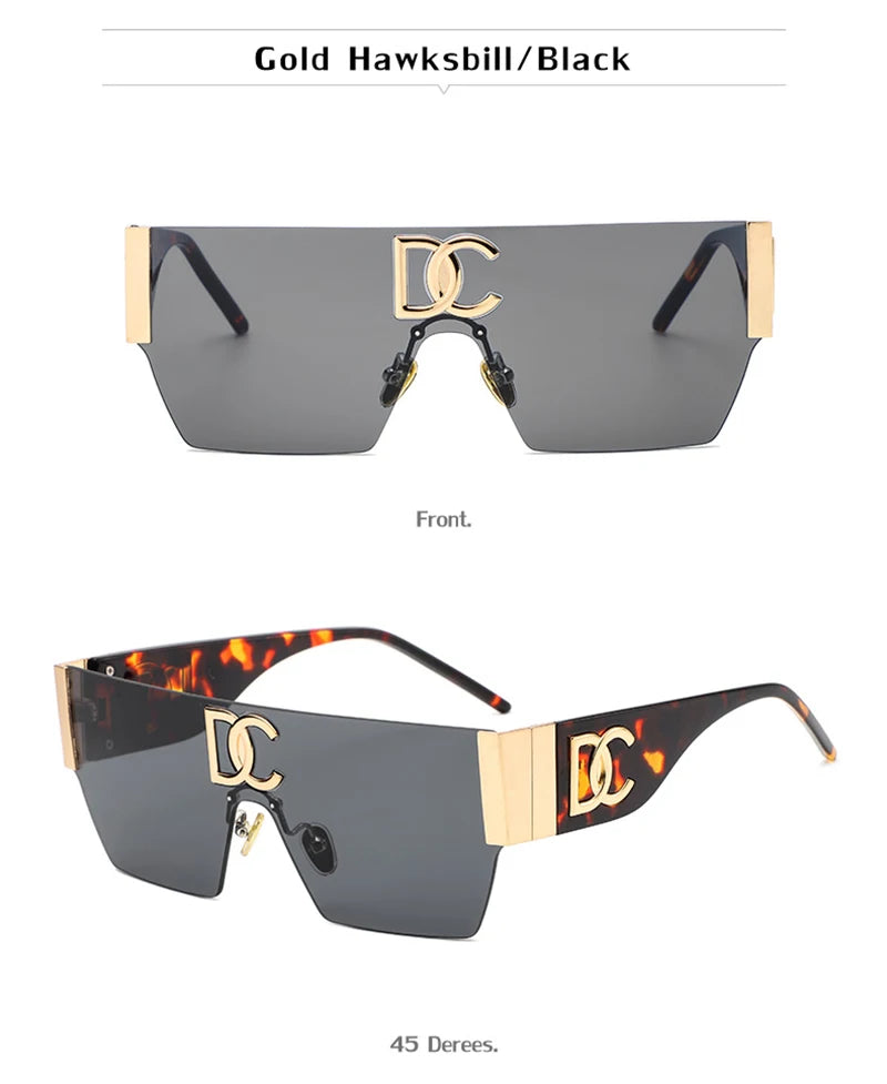Luxury Square Rimless Shades