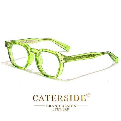 Square Flat Light Specs Men - Minimalist TR Frame Magnifiers