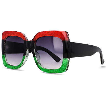 Retro Oversized Square Sunglasses for Women – UV400 Big Frame Fashion Eyewear in Trending Styles