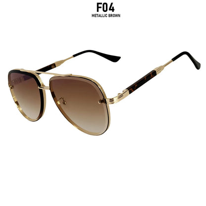Oval Vintage UV400 Sunglasses - Unisex Metal Frame, 5 Lens Colors