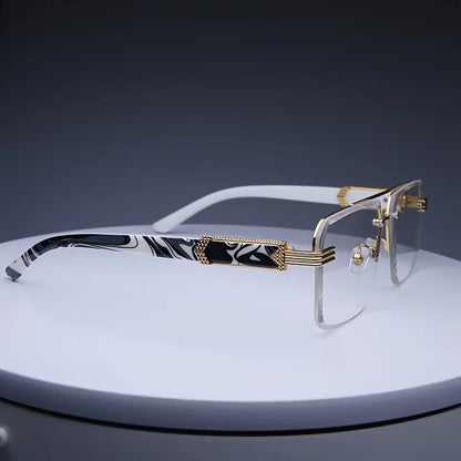 Fashion Rimless Sunglasses – Unisex Frameless Square Shades