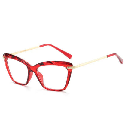 Square Fashion Specs - Trendy Cat Eye Magnifiers for Women