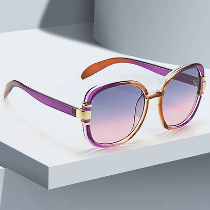Women's Gradient Sunglasses – Transparent Plastic Frame UV400 | Multiple Colors