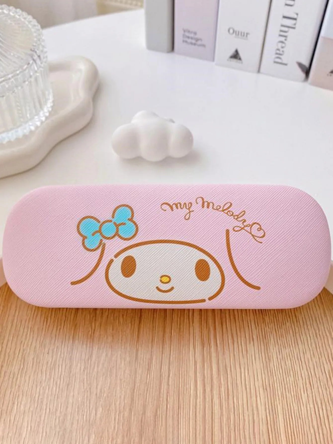 Cute Character Glasses Case & Cleaning Cloth Set