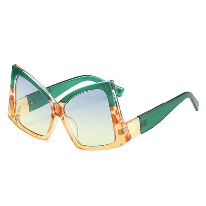 Oversized Bow Sunglasses - Zebra Print Fashion Shades