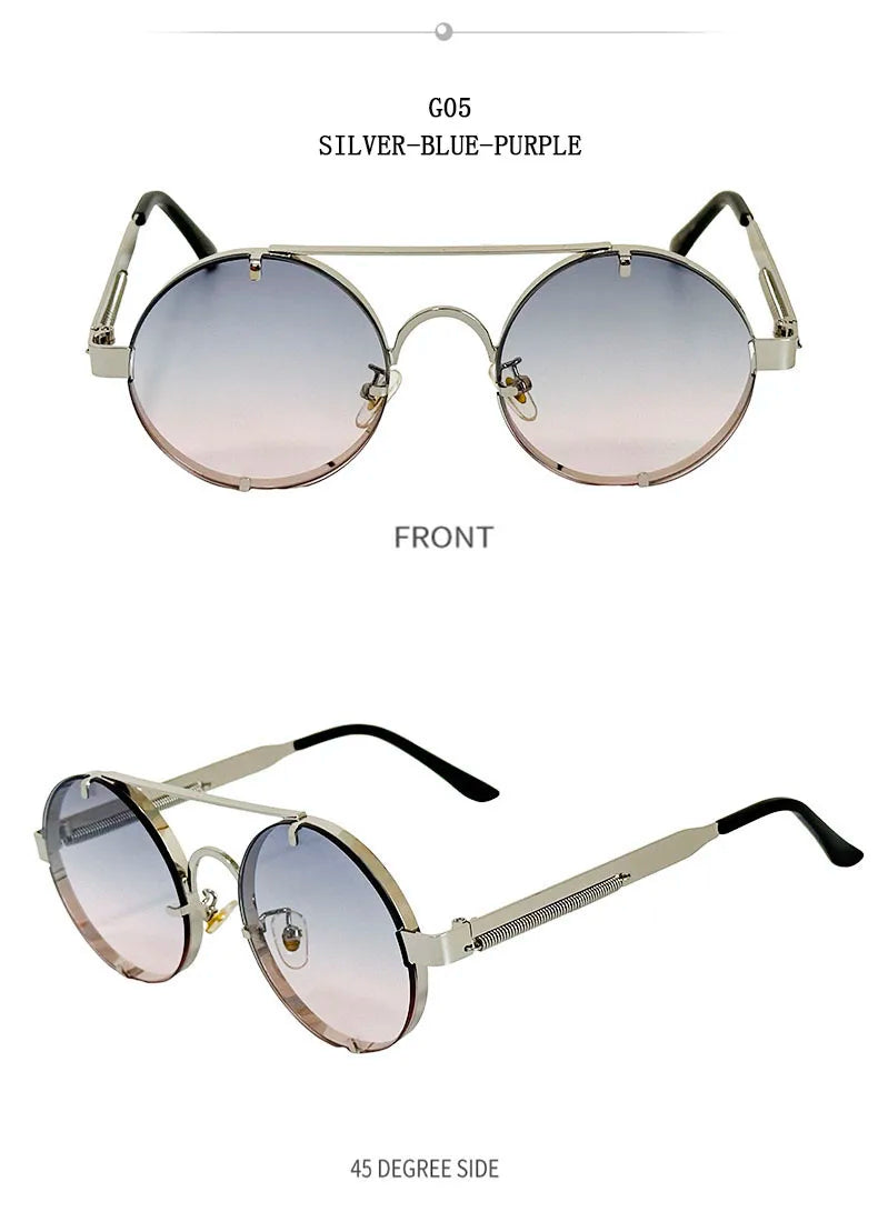 Oval Steampunk Sunglasses